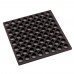 Winco RBMH-35K 3 x 5 Black Anti Fatigue Rubber Floor Mat with Straight Edges