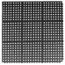 Winco RBMI-33K 3 x 3 Black Rubber Anti Fatigue Interlocking Floor Mat