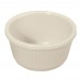 Winco RFM-4B 4 oz. Fluted Bone Melamine Ramekin