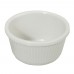 Winco RFM-4W 4 oz. Fluted White Melamine Ramekin