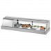 Turbo Air SAK-50L-N 48 Stainless Steel Refrigerated Sushi Display Case - Left Side Compressor - 1.3 Cu. Ft.