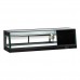 Turbo Air SAS-50R-N 47 Black Refrigerated Sushi Display Case - Right Side Compressor - 1.5 Cu. Ft.