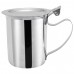 Winco SCT-10F 10 oz. Stainless Steel Stackable Cream Server