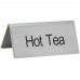 Winco SGN-101 Stainless Steel Hot Tea Tent Sign