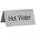 Winco SGN-104 Stainless Steel Hot Water Tent Sign