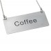 Winco SGN-203 Stainless Steel Coffee Chain Sign