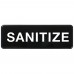 Winco SGN-329 Sanitize Information Sign, 9 x 3