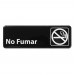 Winco SGN-364 No Smoking Spanish Information Sign, 3 x 9