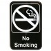 Winco SGN-601 No Smoking Information Sign, 6 x 9