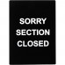 Winco SGN-804 Sorry Section Closed Stanchion Sign