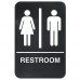 Winco SGNB-603 Restroom Braille Information Sign, 6 x 9