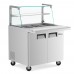 Wowcooler SMB36-SGX 36 Glass Top Refrigerated Salad Bar with Cutting Board