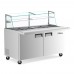 Wowcooler SMB60-SGX 60 Glass Top Refrigerated Salad Bar with Cutting Board