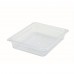 Winco SP7202 1/2 Size Clear Polycarbonate Food Pan, 2 1/2 Deep