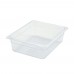 Winco SP7204 1/2 Size Clear Polycarbonate Food Pan, 3 1/2 Deep