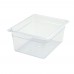 Winco SP7206 1/2 Size Clear Polycarbonate Food Pan, 5-1/2 Deep