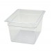 Winco SP7208 1/2 Size Clear Polycarbonate Food Pan, 7-3/4 Deep