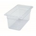 Winco SP7306 1/3 Size Clear Polycarbonate Food Pan, 5-1/2 Deep