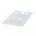 Winco SP7400C 1/4 Size Clear Polycarbonate Slotted Food Pan Cover