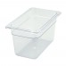 Winco SP7406 1/4 Size Clear Polycarbonate Food Pan, 5-1/2 Deep