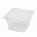 Winco SP7604 1/6 Size Clear Polycarbonate Food Pan, 3 1/2 Deep