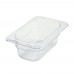 Winco SP7902 1/9 Size Clear Polycarbonate Food Pan, 2 1/2 Deep