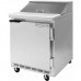 Beverage-Air SPE27HC-12M-B-DS Elite Series 27 1 Door Mega Top Dual Sided Refrigerated Sandwich Prep Table