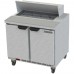 Beverage-Air SPE36HC-08 Elite Series 36 2 Door Refrigerated Sandwich Prep Table