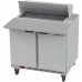 Beverage-Air SPE36HC-08C 36 2 Door Cutting Top Refrigerated Sandwich Prep Table with 17 Wide Cutting Board