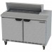 Beverage-Air SPE48HC-10 Elite Series 48 2 Door Refrigerated Sandwich Prep Table