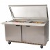 Beverage Air SPE48HC-18M-STL 48 Refrigerated Mega Top Sandwich Prep Table