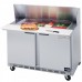 Beverage-Air SPE48HC-18M Elite Series 48 2 Door Mega Top Refrigerated Sandwich Prep Table