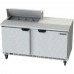 Beverage-Air SPE60HC-08 Elite Series 60 2 Door Refrigerated Sandwich Prep Table