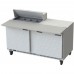 Beverage-Air SPE60HC-08C 60 2 Door Cutting Top Refrigerated Sandwich Prep Table with 17 Wide Cutting Board