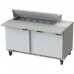 Beverage-Air SPE60HC-12C 60 2 Door Cutting Top Refrigerated Sandwich Prep Table with 17 Wide Cutting Board