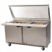 Beverage Air SPE60HC-24M-STL 60 Refrigerated Mega Top Sandwich Prep Table