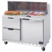 Beverage-Air SPED48HC-08C-2 48 1 Door 2 Drawer Cutting Top Refrigerated Sandwich Prep Table with 17 Wide Cutting Board