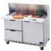 Beverage Air SPED48HC-12-2 48 Refrigerated Sandwich Prep Table