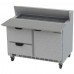 Beverage-Air SPED48HC-12C-2 48 1 Door 2 Drawer Cutting Top Refrigerated Sandwich Prep Table with 17 Wide Cutting Board