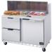 Beverage Air SPED48HC-18M-2 48 Refrigerated Sandwich Prep Table