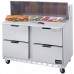 Beverage Air SPED48HC-18M-4 48 Refrigerated Sandwich Prep Table