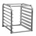 WowPrep SPR-7 7-Pan Half Size End Loading Insert Aluminum Sheet Pan Rack for Commercial Reach-Ins Refrigerators / Freezers