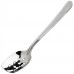 Winco SPS-P8 8 Satin Finish Stainless Steel Slanted Perforated Plating Spoon