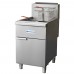 Standard Range SR-F4D-NG 78 lb. Natural Gas Stainless Steel Split Pot Floor Fryer - 120,000 BTU