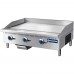 Standard Range SR-G36-M 36 Commercial Countertop 3 Burner Gas Griddle with Manual Control - 90,000 BTU