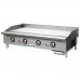 Standard Range SR-G48-T 48 Commercial Countertop 4  Burner Gas Griddle with Thermostatic Control - 120,000 BTU