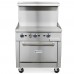 Standard Range SR-R36-36MG-NG 36 Natural Gas Commercial Range with 36 Griddle Top, 1 Oven - 123,000 BTU