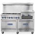 Standard Range SR-R60-24RG-NG 60 Natural Gas Commercial Range, 6 Burner, 2 Oven, 24 Raised Griddle / Broiler - 306,000 BTU