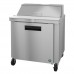 Hoshizaki SR36B-10 36 Steelheart Series One-Section Sandwich Top Prep Table Refrigerator with Stainless Door - 10 Cu. Ft.