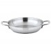 Winco SSOP-11 Stainless Steel 11 x 2 1/8 Round Omelet Pan